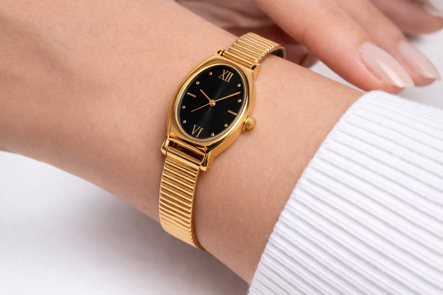 Silver Belle Ovale Watch