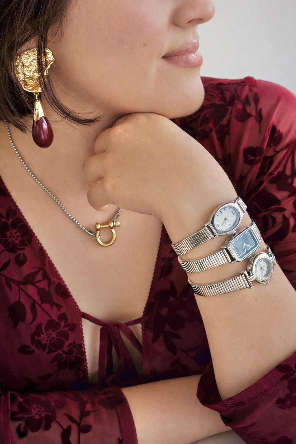 Silver Belle Ovale Watch